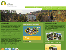 Tablet Screenshot of granjaescuelalasierra.com